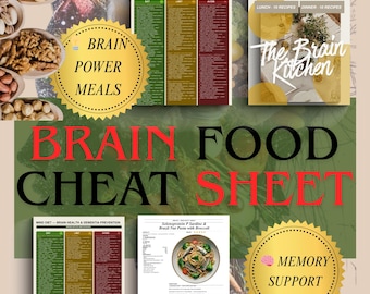 MIND Diet Plan and Brain Health Food List 20 Dementia Prevention Recipes Cognitive Decline Alzheimer Support Meal Plan Brain Food PDF