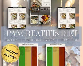 De ultieme pancreatitis-dieetbundel, 40 pancreasvriendelijke recepten, vetarme voedingslijst, boodschappengids, ontstekingsremmende spijsvertering