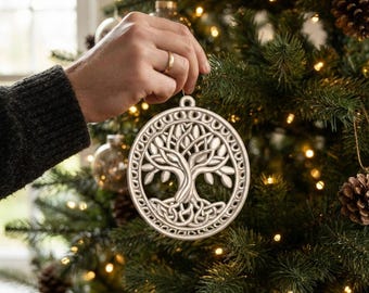 Tree of Life Embroidery Design, Celtic Tree Machine Embroidery Pattern, Oval Applique Frame, Sacred Tree Motif, Digital Embroidery File