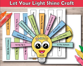 Let Your Light Shine Craft, Sonntagsschulaktivität (digitaler Download)