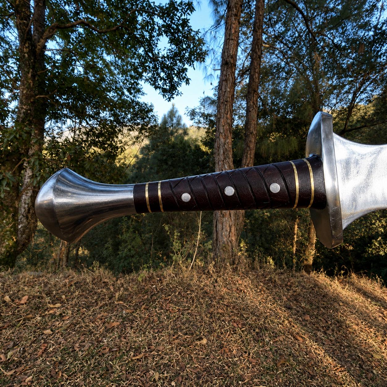 Handmade Carbon Steel Fantasy Sword | 24 Inch Blade, Rosewood Handle ...