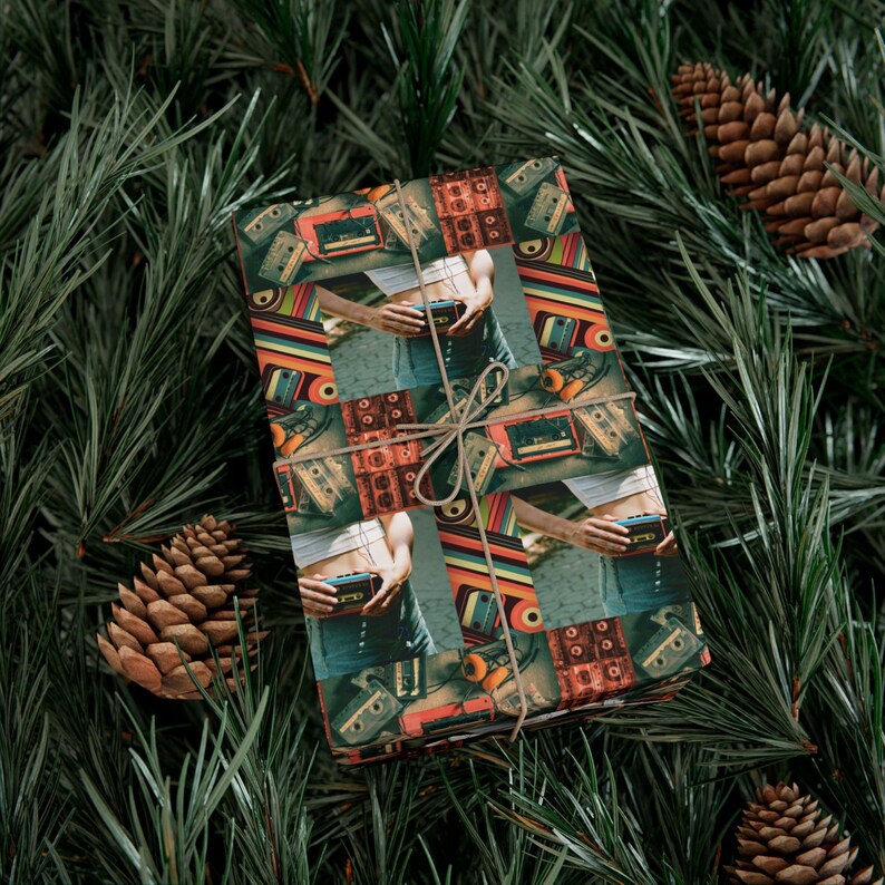 Paper Walkman Walkman Wrapping Paper | 1980s Nostalgia Gift Wrap for Music Lover ...