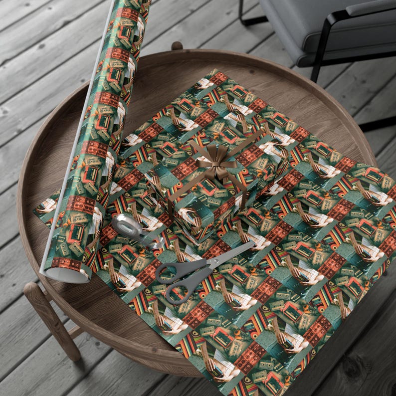 Paper Walkman Walkman Wrapping Paper | 1980s Nostalgia Gift Wrap for Music Lover ...