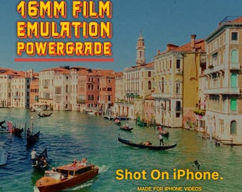 16mm Film Emulation PowerGrade for iPhone Videos | DaVinci Resolve Studio |