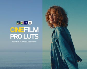 Cinematic LUT Pack | Instant Film Look | Rec.709 | Premiere Pro, DaVinci Resolve, FinalCutPro, CapCut