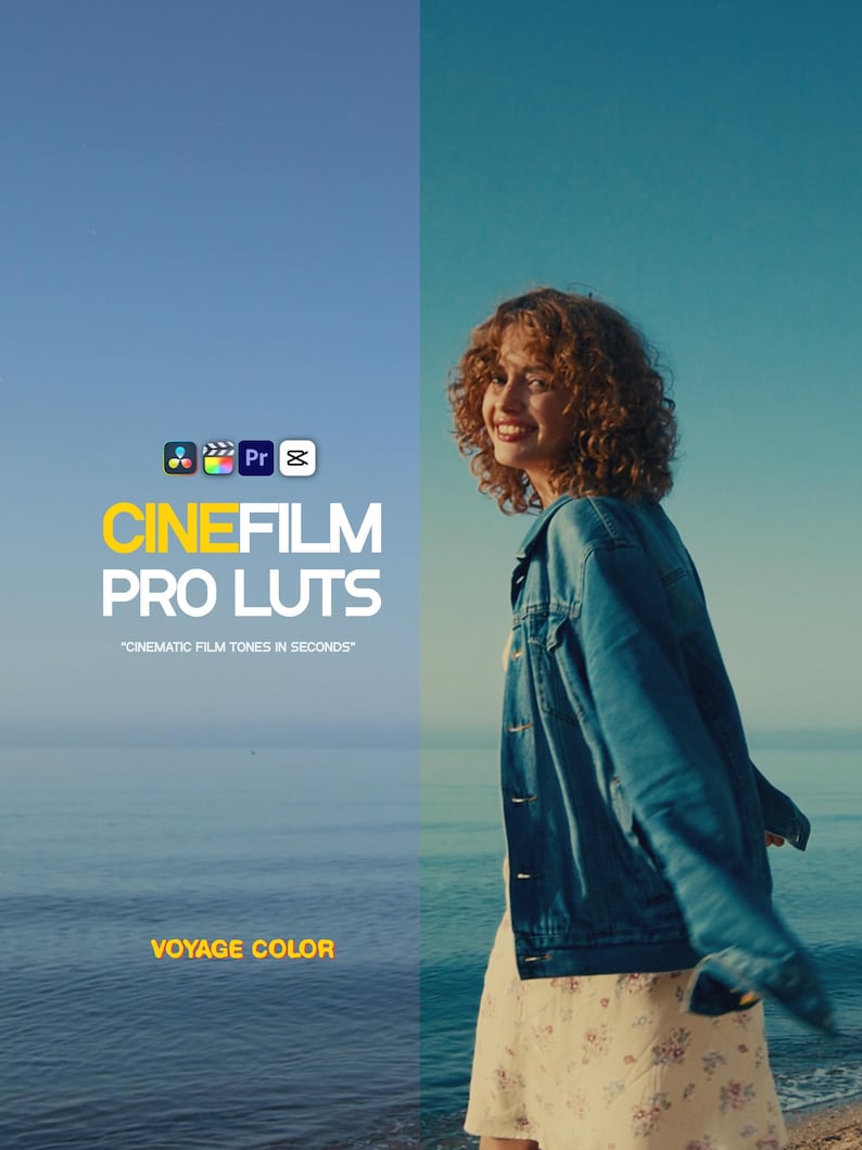 Cinematic LUT Pack | Instant Film Look | Rec.709 | Premiere Pro, DaVinci Resolve, FinalCutPro, CapCut image 1
