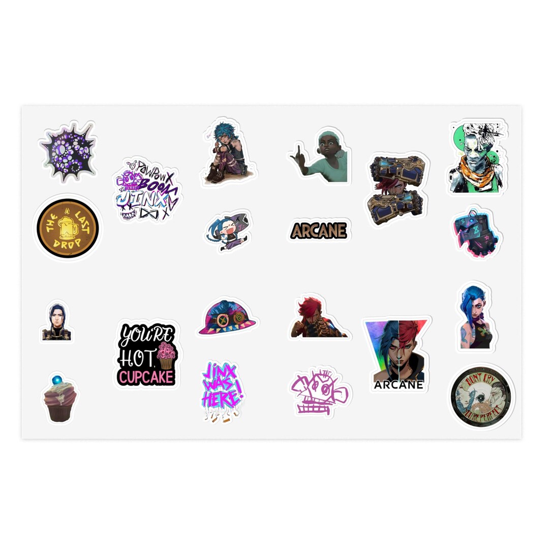 Arcane Character Sticker Sheet | Vinyl Decal Stickers | League of ...