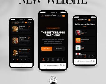 Premiummall för restaurangwebbplats i HTML-format, responsiv webbplats, flerspråkig meny på tre språk, Tailwind CSS Cod