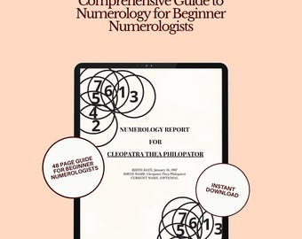 Practitioner Numerology Report Template | Beginner Guide (Digital Download)