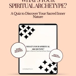 What's Your Spiritual Archetype? Printable Quiz + 7 Sacred Result Pages — Mystic Healer Empath Oracle Sage Wild Woman Seeker