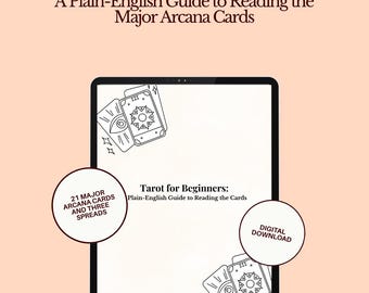 Tarot for Beginners Guide – Major Arcana, Spreads, Intuition (Digital Download)