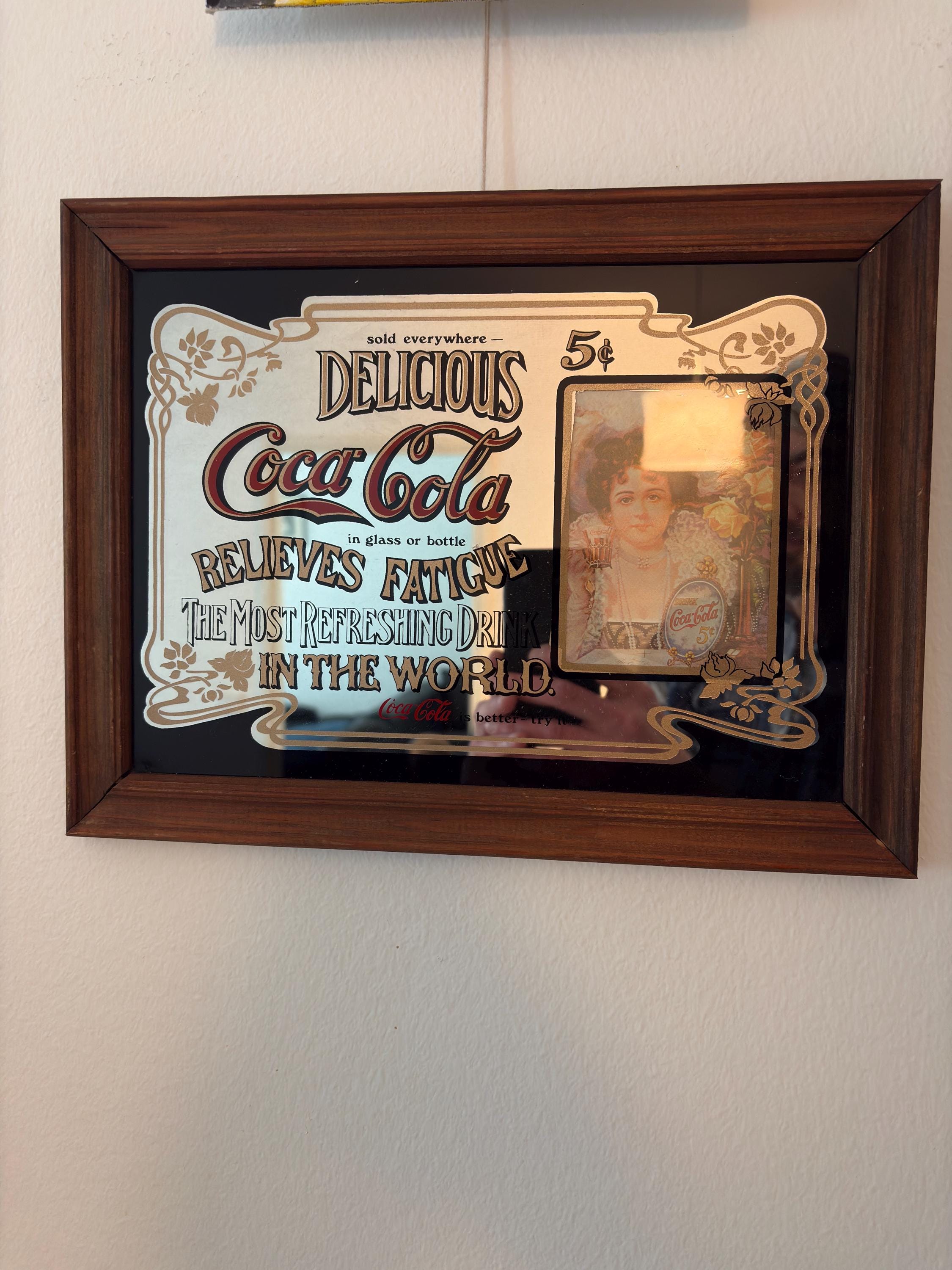 Coca Cola Vintage Mirror - Etsy