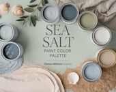 Sherwin Williams Sea Salt Paint Color Palette | Calm Coastal Interior Shades
