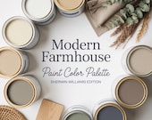 Modern Farmhouse Neutral Palette | Sherwin Williams Interior Wall Shades | Cozy Home Decor