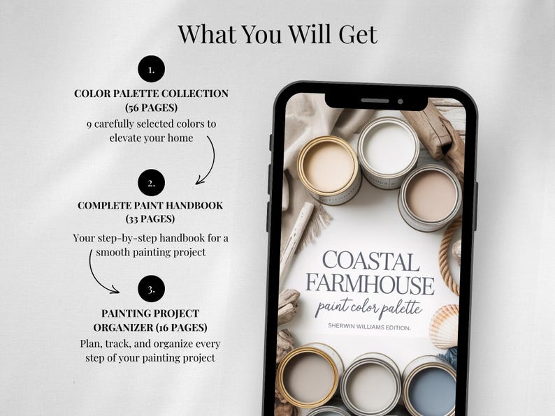 Coastal Farmhouse Paint Palette | Beachy Blue Sage Aqua Colors | Modern ...