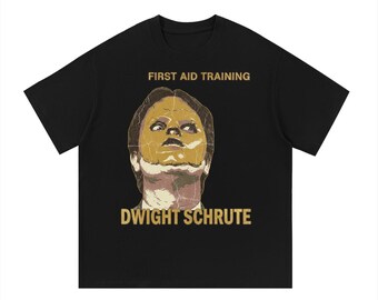 Dwight Schrute First Aid Training Shirt | The Office Retro Graphic Tee