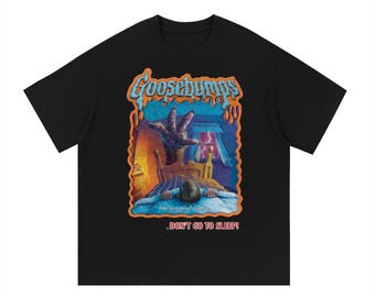Goosebumps Horror Tee | Vintage 90s Cotton Cartoon Throwback Shirt