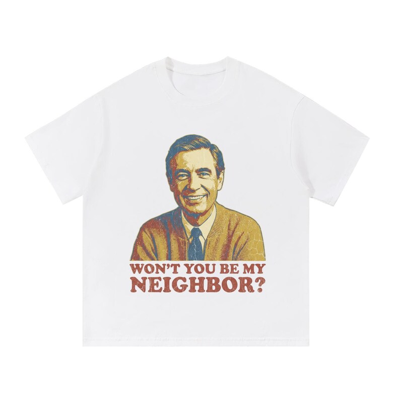 Mr. Rogers Won't You Be My Neighbor Shirt | Vintage TV Icon Tee immagine 3