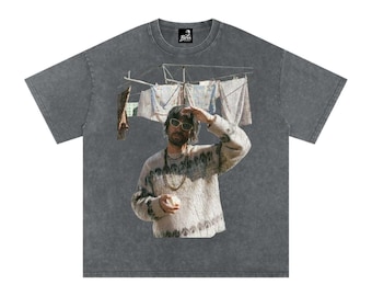 Tame Impala Deadbeat Snow Washed Oversized Cotton Tee | Album Graphic Tee