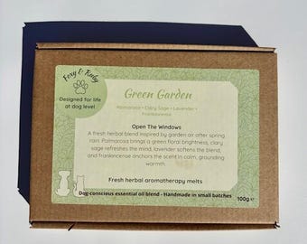 Grüne Garten Wachs Melts für Hundeliebhaber Häuser | Natürlicher ätherisches Öl Raumduft | Hundebesitzer Geschenk | Wachs schmilzt auf pflanzlicher Basis