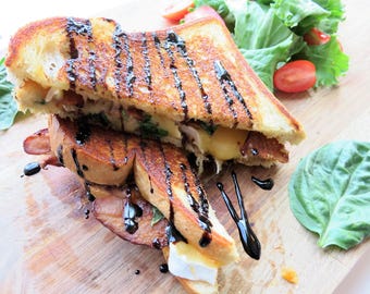 Bacon, Brie, and Apricot Grilled Cheese, Easy Recipe for Two, Printable Recipe PDF