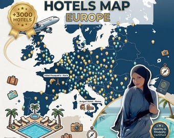 Carte Google Maps des hôtels burkini-friendly en Europe | +3 000 adresses vérifiées