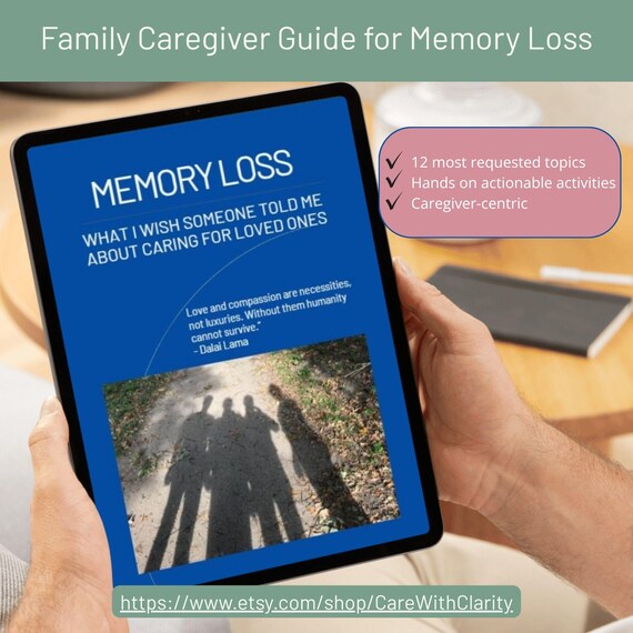 Family Caregiver Guide for Dementia, Alzheimer’s, TBI or Stroke Recovery, Printable Care Resources