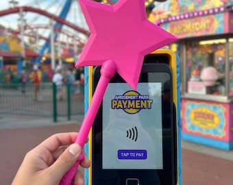 Varita mágica para pagos sin contacto: soporte para tarjetas sin contacto, accesorio para cosplay.