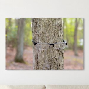 Wise Tree with Glasses Funny Forest Humor Wall Art | Instant Digital Download