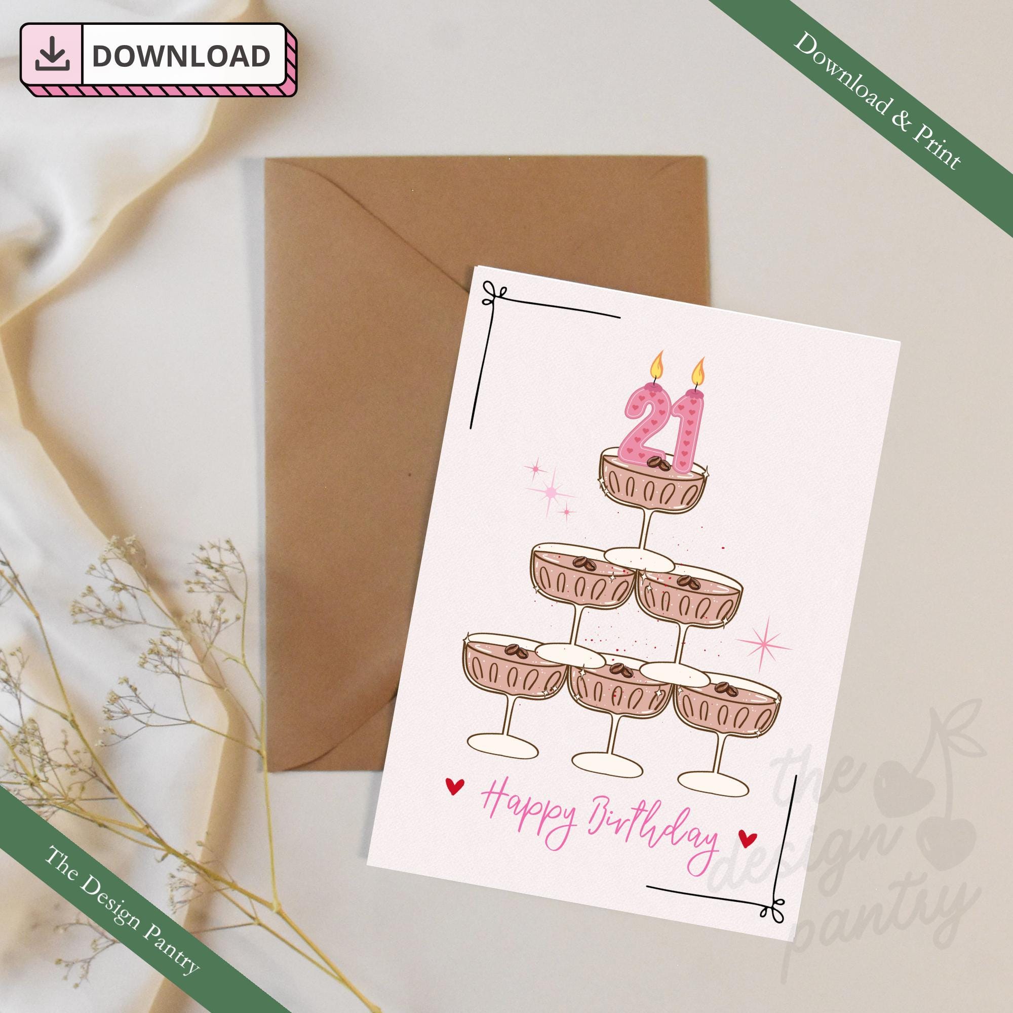 21st birthday card - Etsy 日本