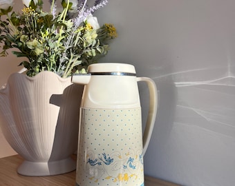 Vintage Goose Thermal Carafe | Blue Ribbion Duck Decor | Retro 80s 90s Farmhouse Kitchenware | Grandmacore