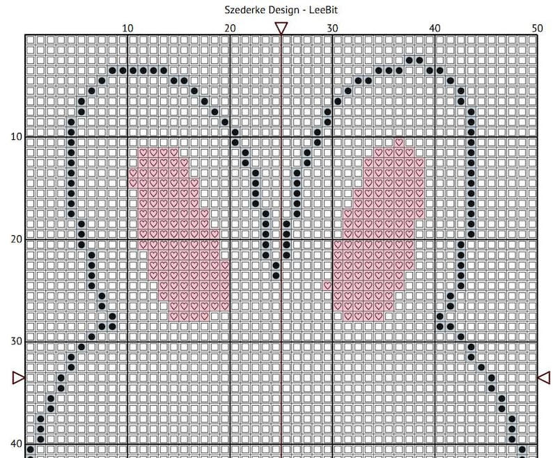Stray Kids Skzoo Leebit Cross Stitch Pattern Chart 50x67 Stitches With ...