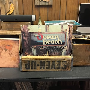 Ocean Beach San Diego O.B. Handmade Wood Poster 10.25x16.25