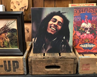 Bob Marley Smile Handmade Wood Poster 10.25x11.25