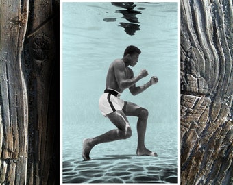 Muhammed Ali Swimming Pool 11x17 Limited Edition Poster Print