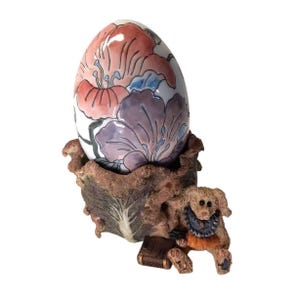 Boyds Bears & Friends Daphne in the Cabbage Patch Figurine Votive Egg Holder