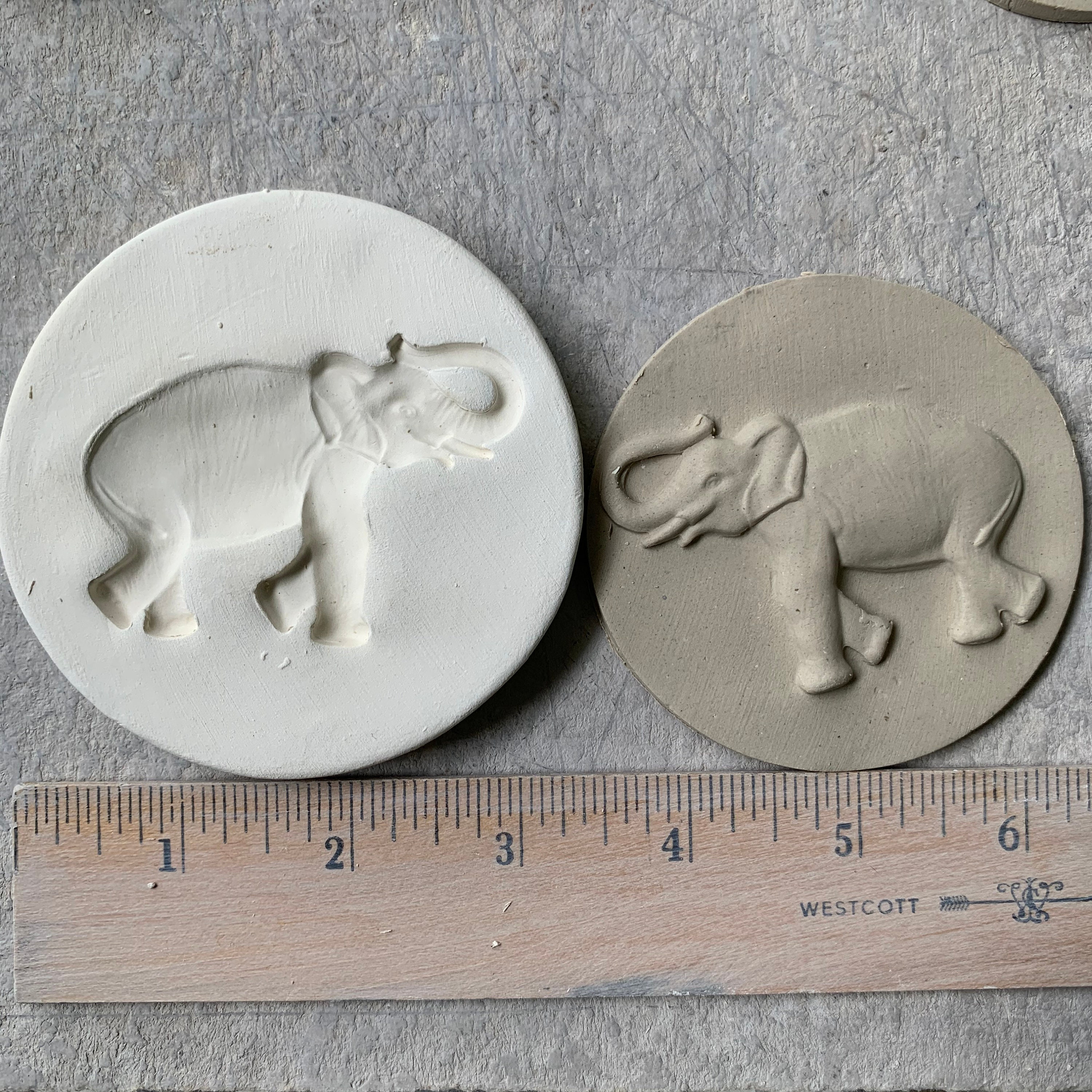 Clay Sprig Mold Elephant Pottery Press Mold Relief Mold or Etsy