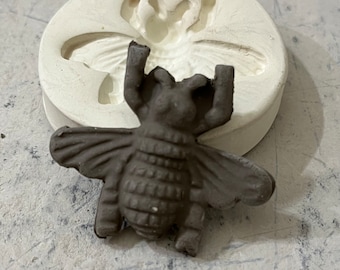 B1 Bee Press Mold Relief Mold or Sprig Mold Bisque Clay for Ceramic Decoration and Texture