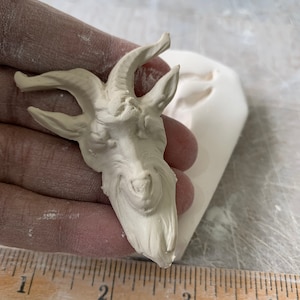 GH Goat Head Pottery Press Mold Relief Mold or Sprig Mold Bisque Clay for Ceramic Decoration and Texture