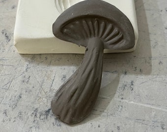 MS Mushroom Pottery Press Mold Relief Mold or Sprig Mold Bisque Clay Press Mold for Ceramic Decoration and Texture