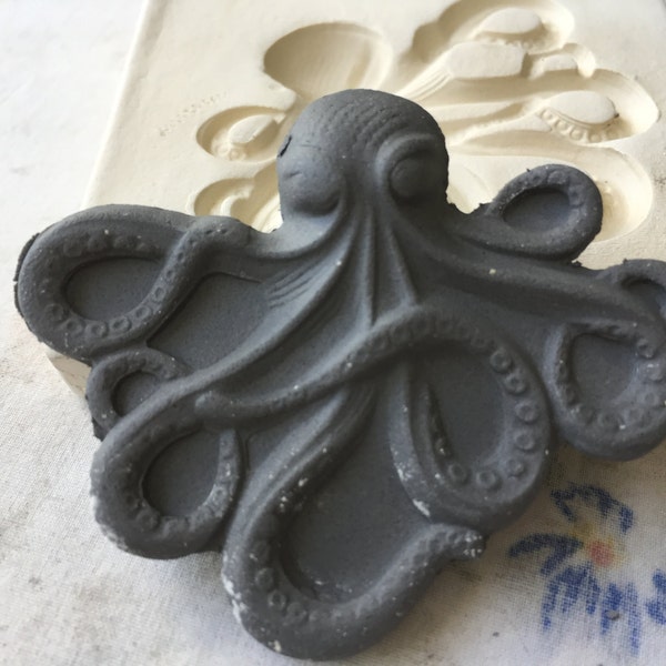 OC Octopus Clay Sprig Cthulhu Pottery Press Mold or Push Mold Clay for Ceramic Decoration and Texture