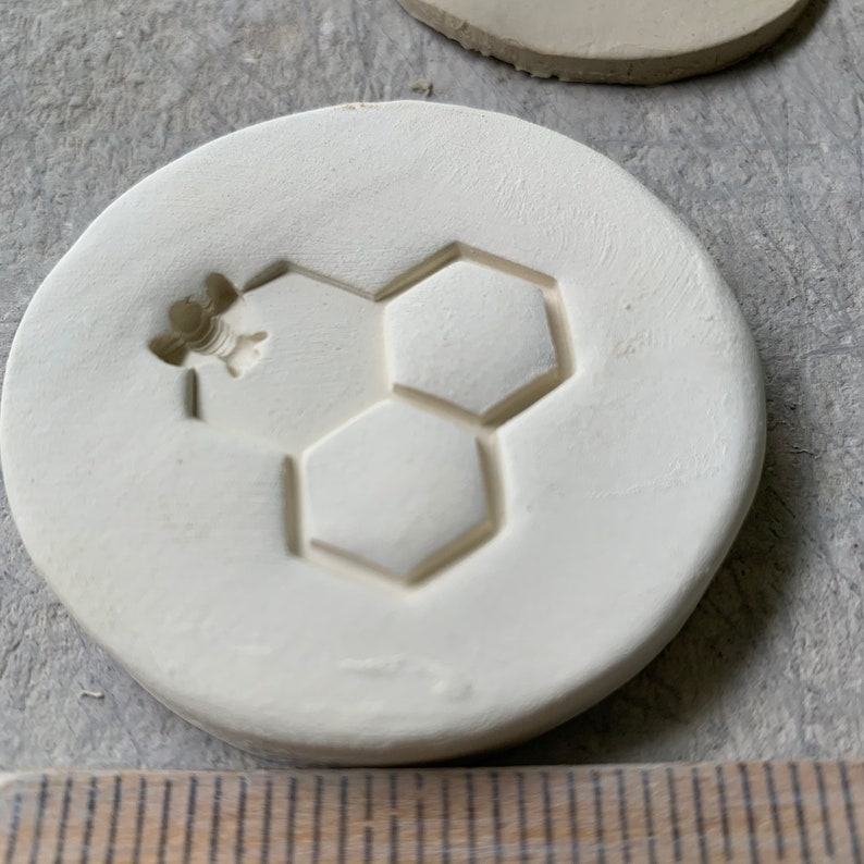 Hexagon Bee Bisque Sprig Mold for Pottery Decorating Etsy