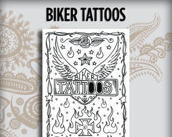 Biker Tattoos Design Book