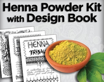 Henna Powder & Design Book Kit