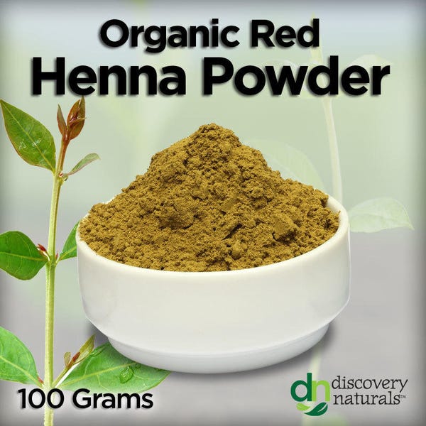 Organic Red All Natural & Organic Henna Powder 100g