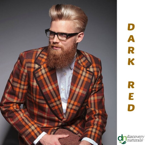 Manly Guy Dark Red 100 Natural Chemical Free Beard And Hair Coloring