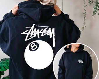 Stussy 8 Ball Shirt, Beefy-T Ball 8 Pool Shirt, Biljart Inspiratie Shirt, Unisex Tee Sweatshirt & Hoodie, Cadeau voor fans