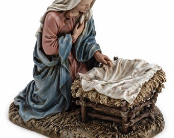 Mary nativity with cradle stl file very high definition nativity scene