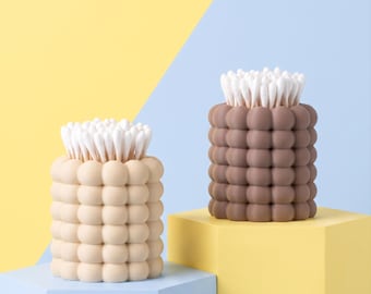 Porte Coton-Tige Design Bulles