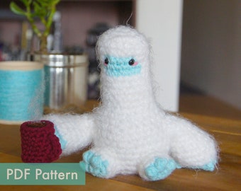 Gehaakt Yancy de Yeti Amigurumi PDF-patroon